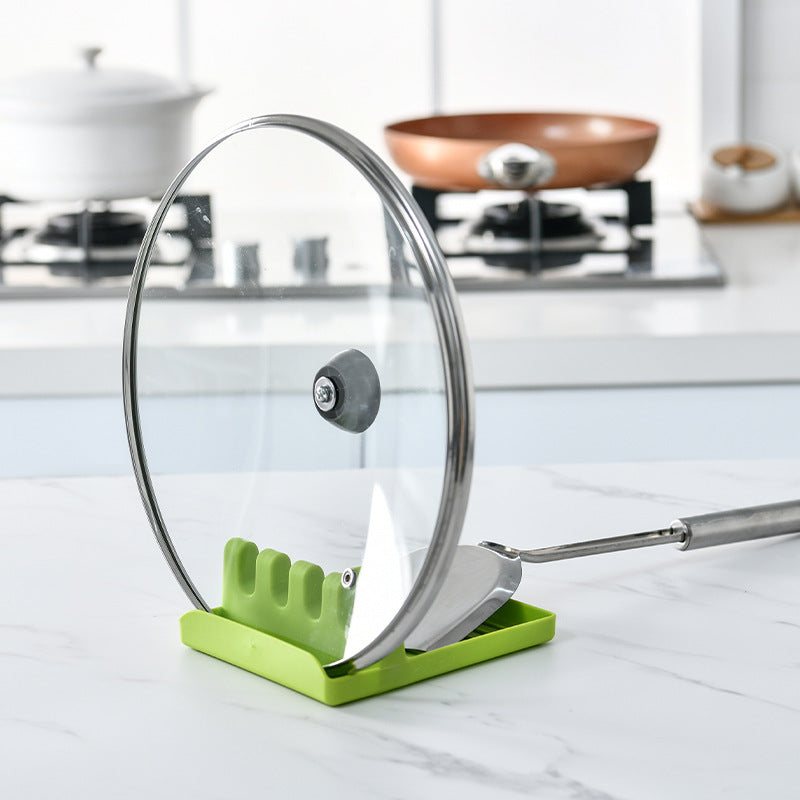 Spatula Rack Household Soup Spoon Cushion Kitchen Storage Rack Plastic Pot Cover Rack Kitchen Spatula Rack