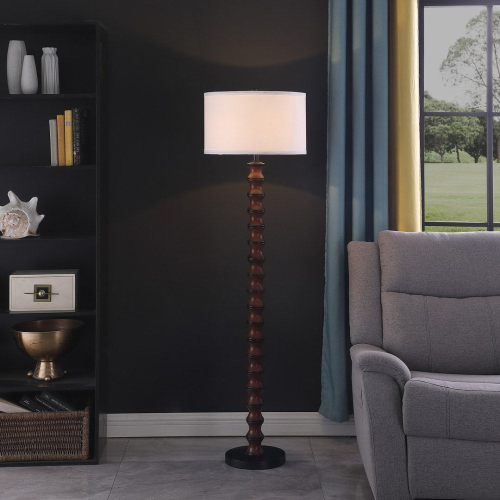 27.5" In Coastal Littoral Wood Insp Modern Table Lamp