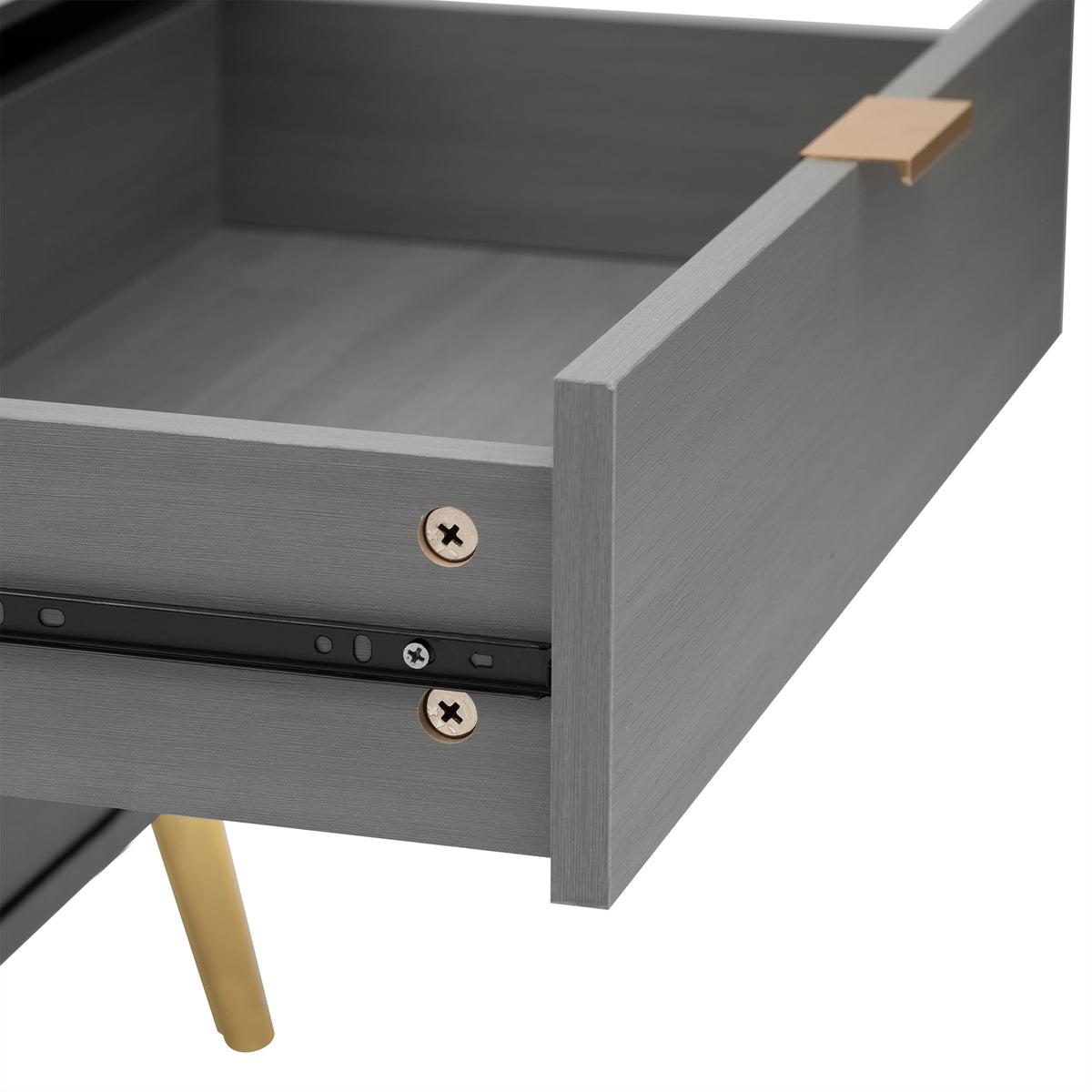 Modern Lift Top Coffee Table Multi Functional Table with Drawers in Gray &amp; White