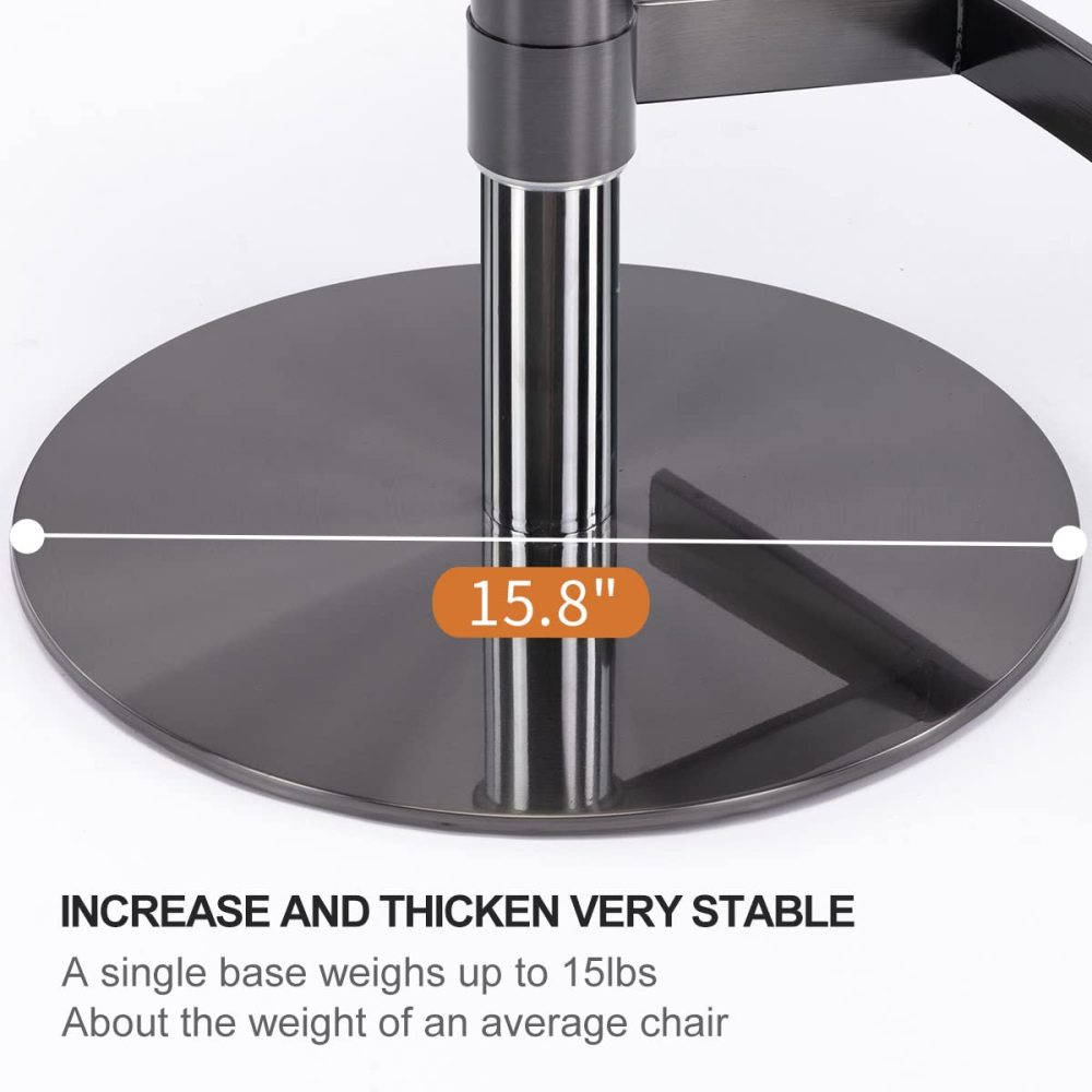Black Titanium Stainless Steel Bar Stools,Grade Modern Leather Bar Chair with Backrest,Swivel Adjustable Height for Kitchen Counter and Dining Room (Grey 1pc)