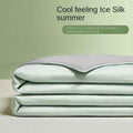 Ice Silk Summer Quilt — Antibacterial Cooling Thin Comforter for Single & Double Beds