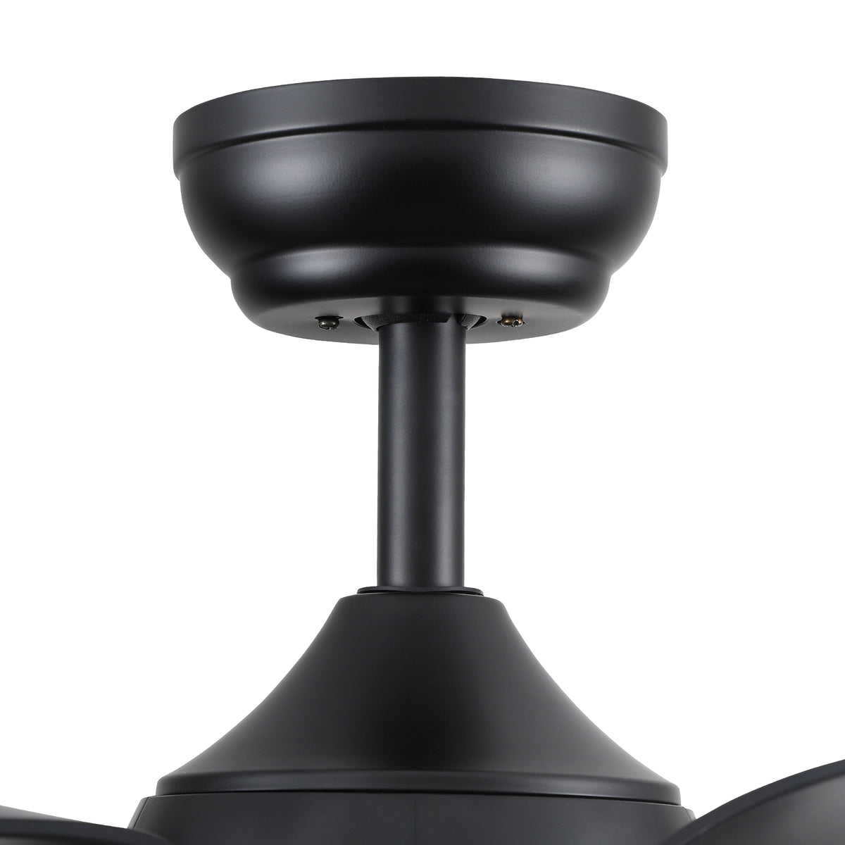 Smart 56" Integrated LED Ceiling Fan with  Antique Black Blades in Matte Black Fan Body Finish