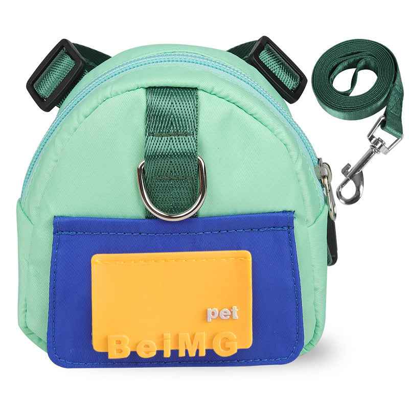 Pet Cartoon Backpack — Cute Mini Schoolbag for Cats & Small Dogs