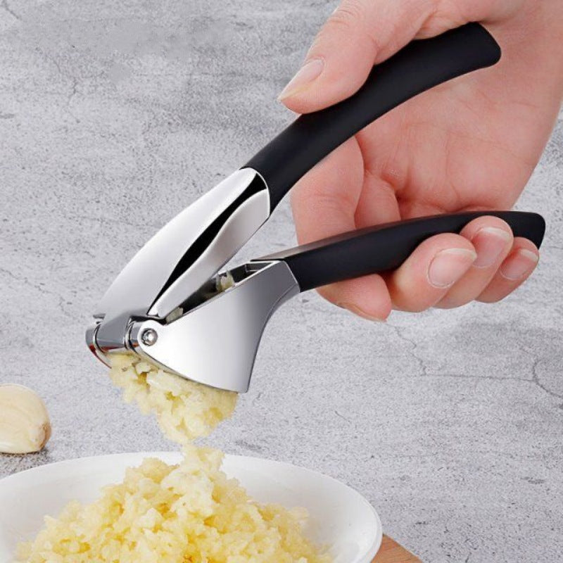 New Stainless Steel Kitchen Garlic Press Large Manual Garlic Press Set Kitchen Gadgets