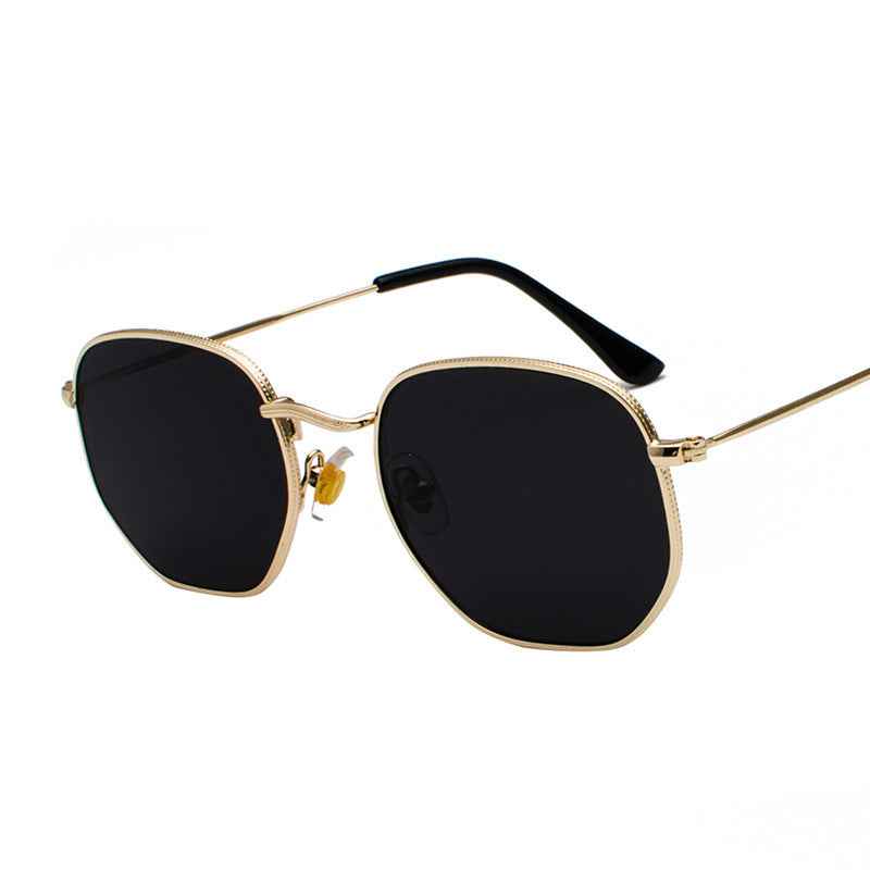 Asymmetrical Metal Sunglasses — Harajuku Literary Style Shades for Men & Women