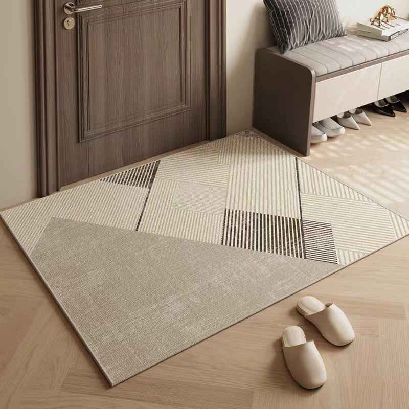 Luxury Velvet Entrance Mat — Cuttable Anti-Slip Door Mat for Porch & Entryway