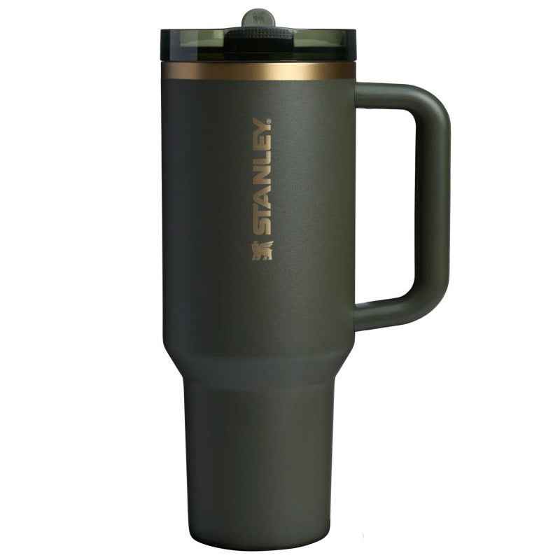 Large Capacity Foldable Straw Tumbler — Stainless Steel Cup with Removable Lid | 21 Colors