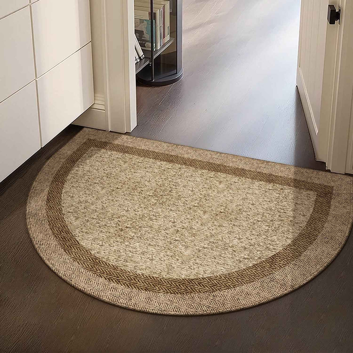 Semi-Circular Loop Pile Door Mat — Dirt-Resistant & Wear-Resistant Entrance Mat