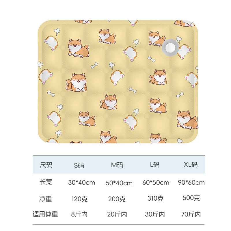 PVC Pet Cooling Pad — Waterproof Scratch-Resistant Summer Ice Mat for Cats & Dogs