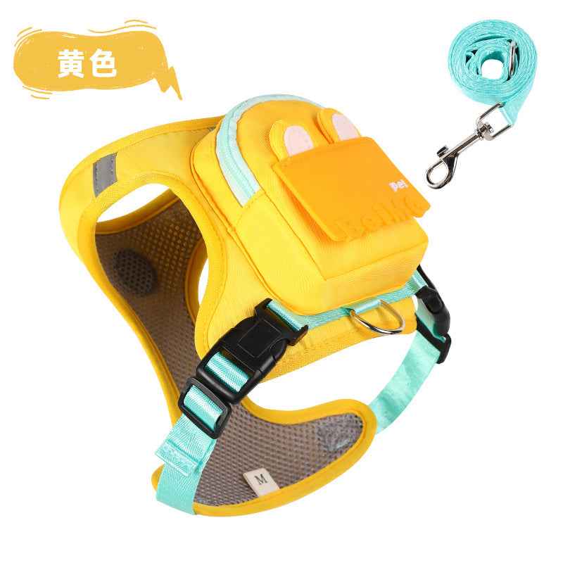Pet Cartoon Backpack — Cute Mini Schoolbag for Cats & Small Dogs