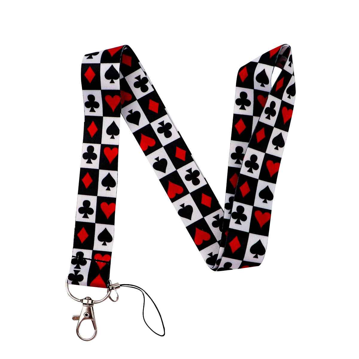 Polyester Card Holder Keychain — Slim Lanyard Wallet for Cards & Keys