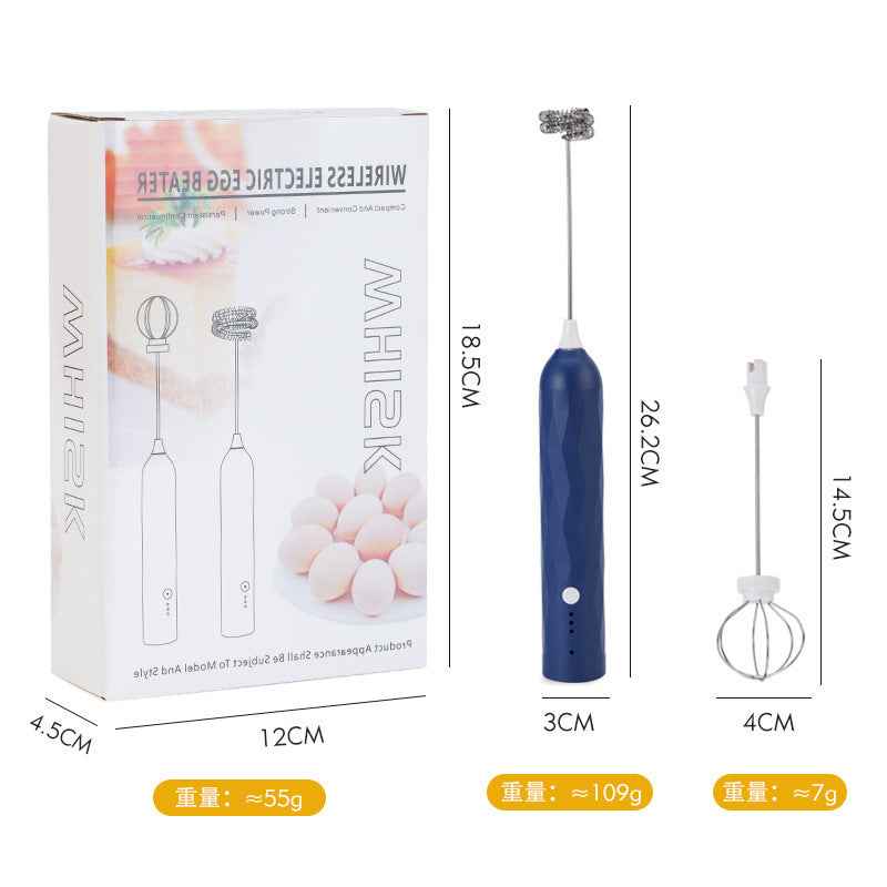 Electric Handheld Milk Frother — Portable Foam Maker for Coffee, Lattes & Matcha