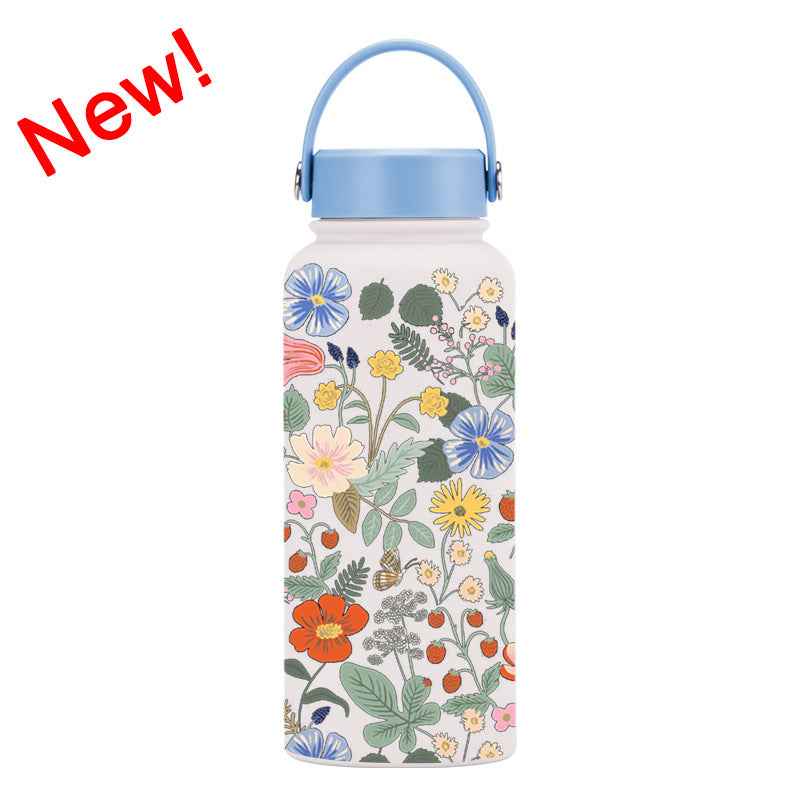1L Wide-Mouth Insulated Water Bottle — Vacuum Sports Bottle for Women | 100+ Colors
