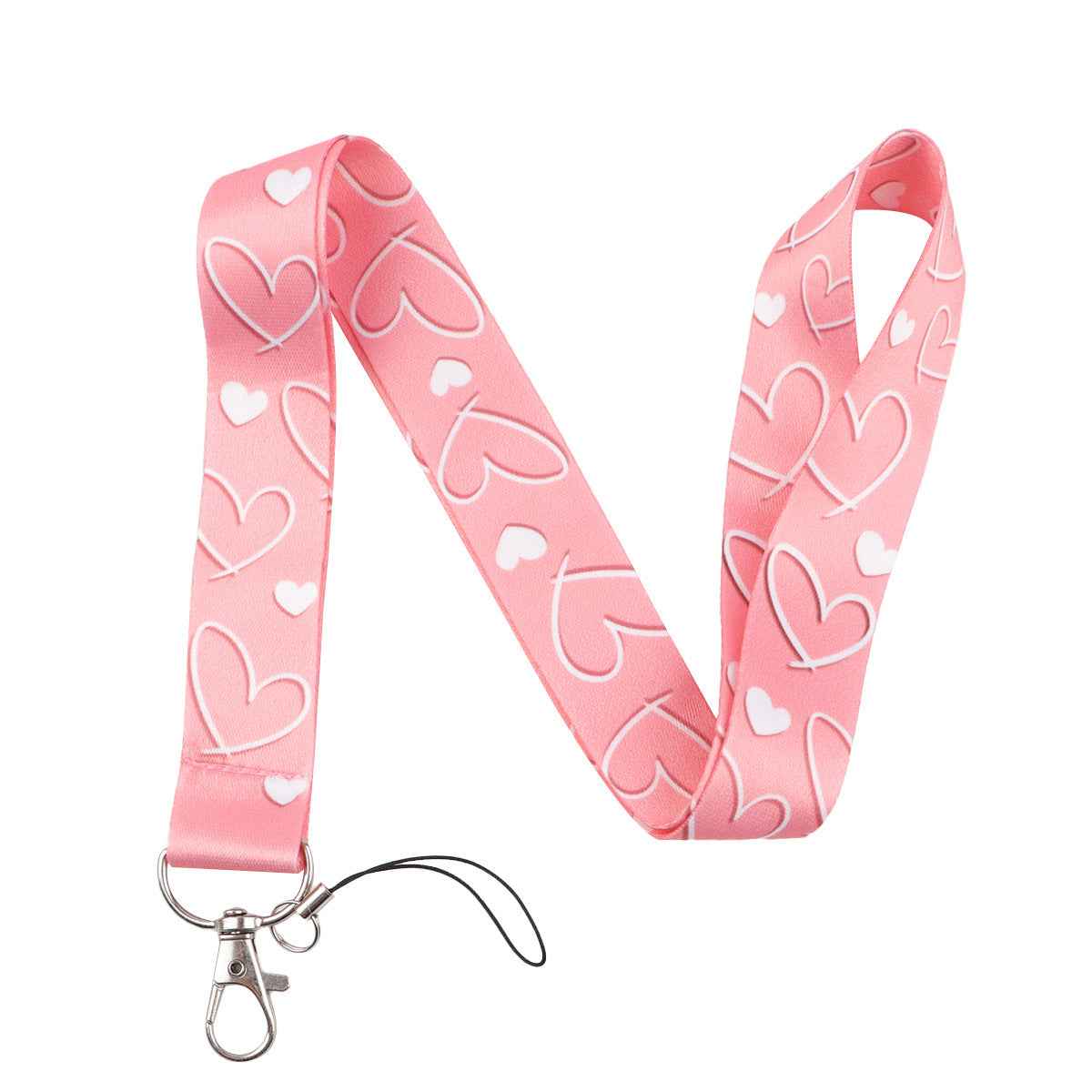 Polyester Card Holder Keychain — Slim Lanyard Wallet for Cards & Keys