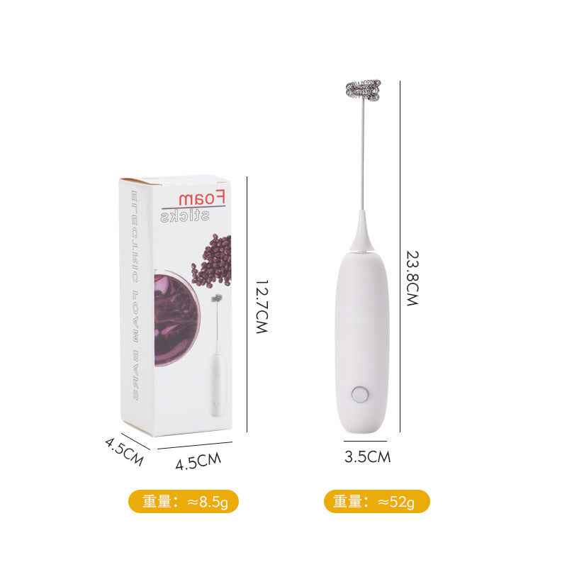 Electric Handheld Milk Frother — Portable Foam Maker for Coffee, Lattes & Matcha