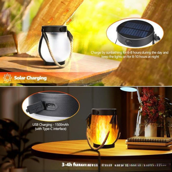 New Product Flickering Flame Garden Lamp