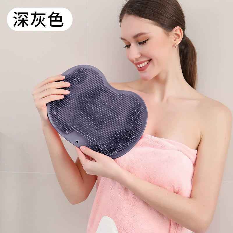 Foot Scrubber & Massage Mat — Non-Slip Suction Cup Foot Washing Mat for Shower & Bathroom