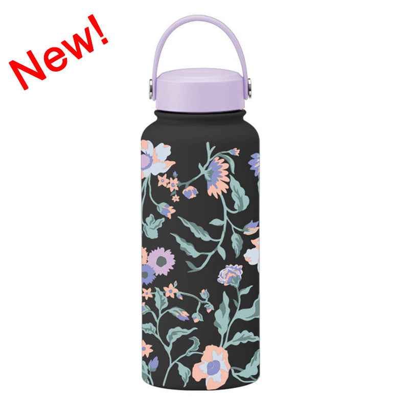 1L Wide-Mouth Insulated Water Bottle — Vacuum Sports Bottle for Women | 100+ Colors
