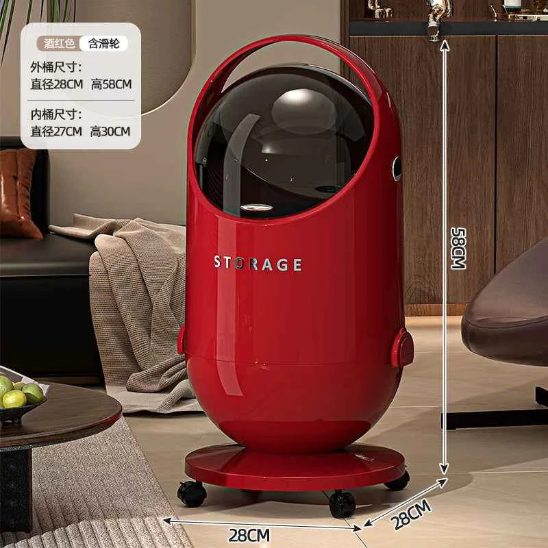 Luxury Large Trash Can with Lid — 20L+ Bedroom & Living Room Waste Bin | 3 Colors