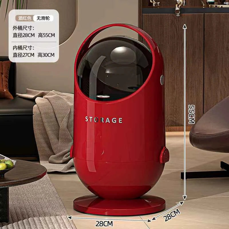 Luxury Large Trash Can with Lid — 20L+ Bedroom & Living Room Waste Bin | 3 Colors