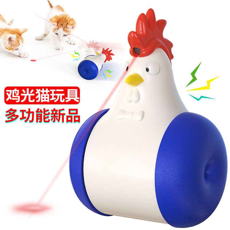 Electric Tumbler Cat Toy — Infrared Laser & Sound Interactive Funny Cat Toy