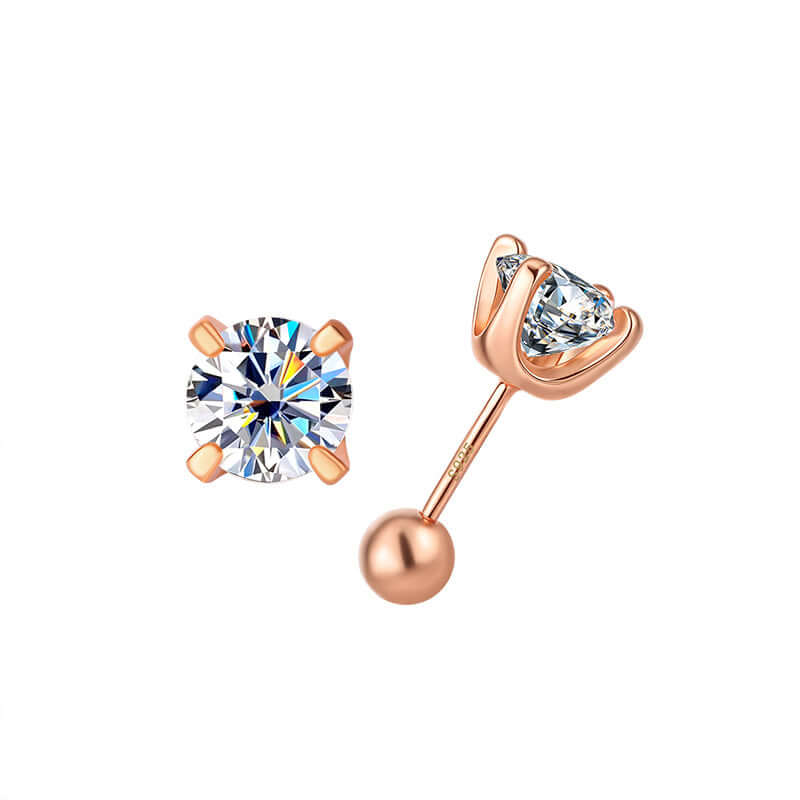 925 Sterling Silver Earrings moissanite-style crystal