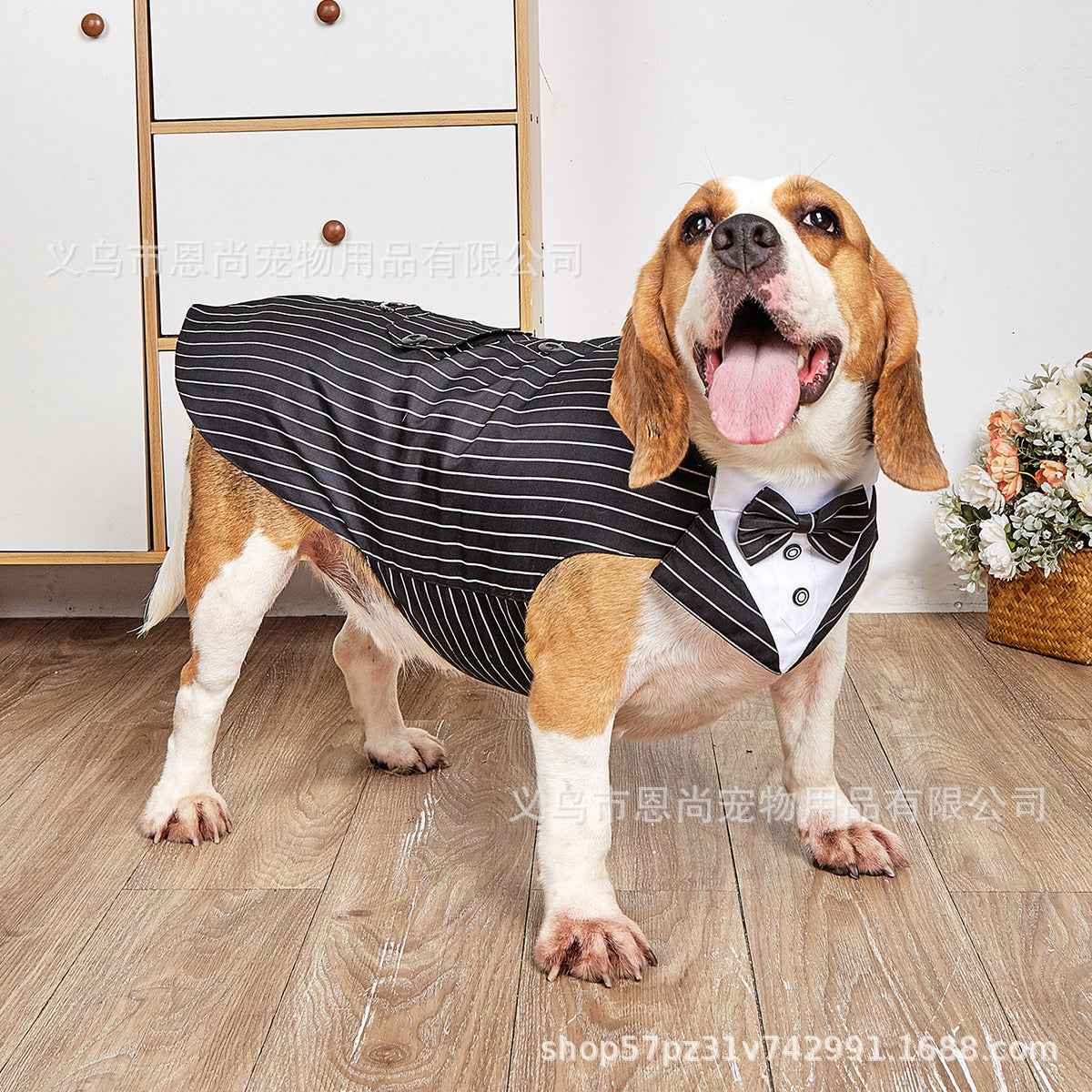 Dog Wedding Suit — Formal Polyester Tuxedo Coat for Pets
