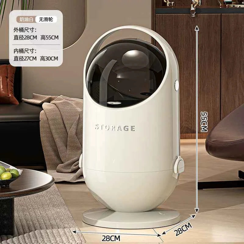 Luxury Large Trash Can with Lid — 20L+ Bedroom & Living Room Waste Bin | 3 Colors