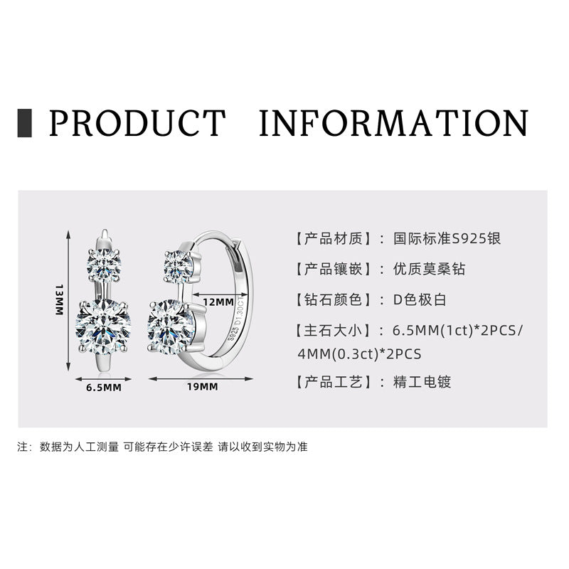 4890194733473925 Sterling Silver Moissanite-Style Convertible