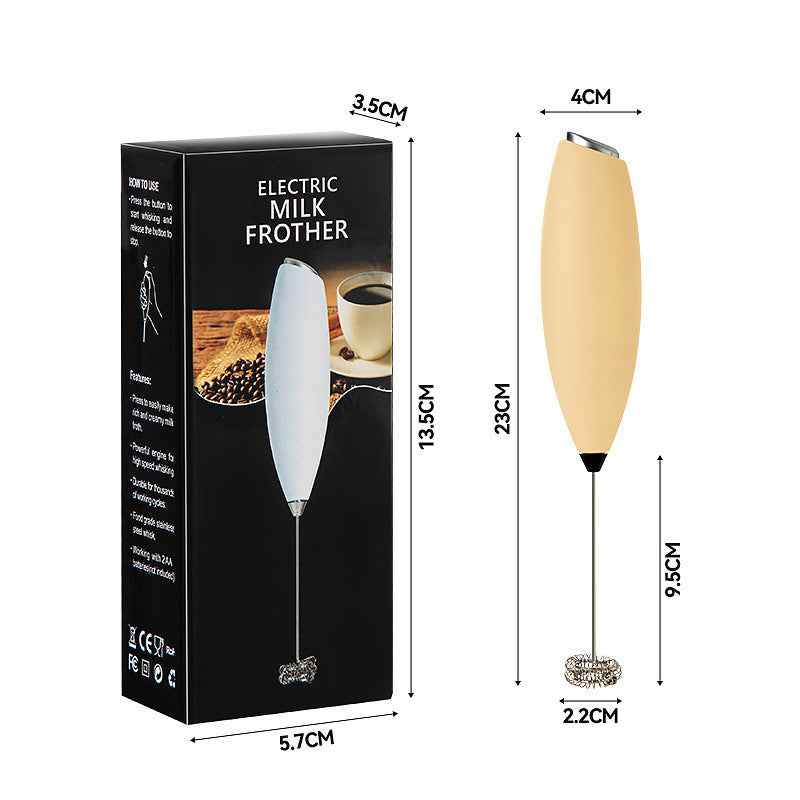 Electric Handheld Milk Frother — Portable Foam Maker for Coffee, Lattes & Matcha