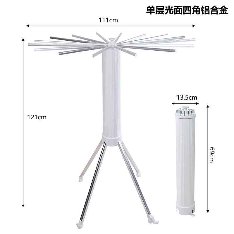 Foldable Octopus Clothes Drying Rack — Telescopic Floor-Standing Rack for Balcony & Outdoor Use