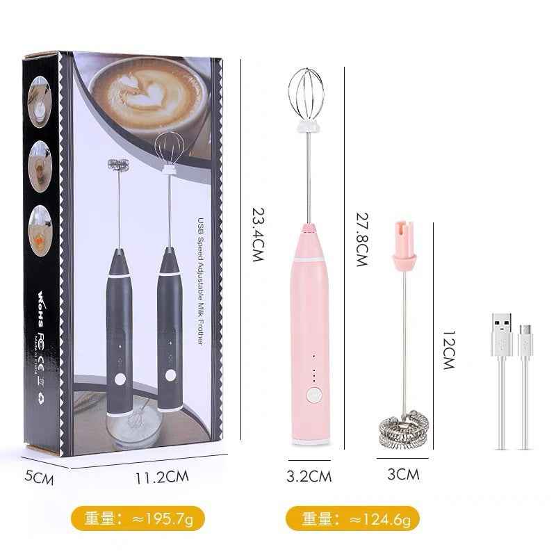 Electric Handheld Milk Frother — Portable Foam Maker for Coffee, Lattes & Matcha