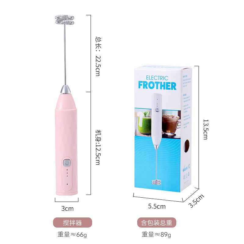 Electric Handheld Milk Frother — Portable Foam Maker for Coffee, Lattes & Matcha