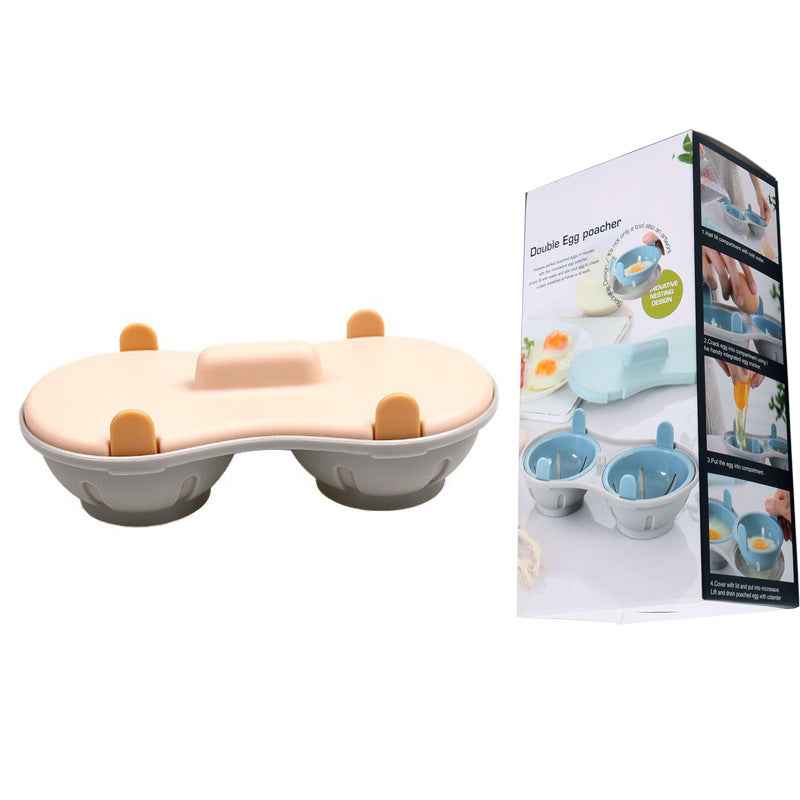 Microwave Egg Steamer & Boiler — Manual Household Egg Cooker for Quick, Easy Eggs