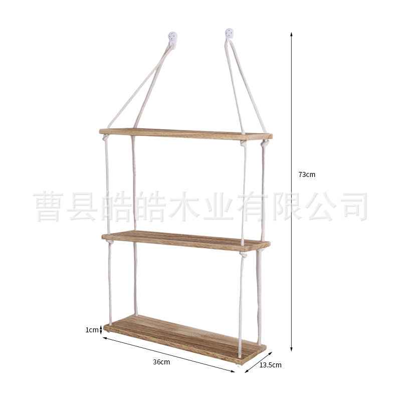 Solid Wood Floating Wall Shelf — Single-Line Decorative Bookshelf & Display Ledge