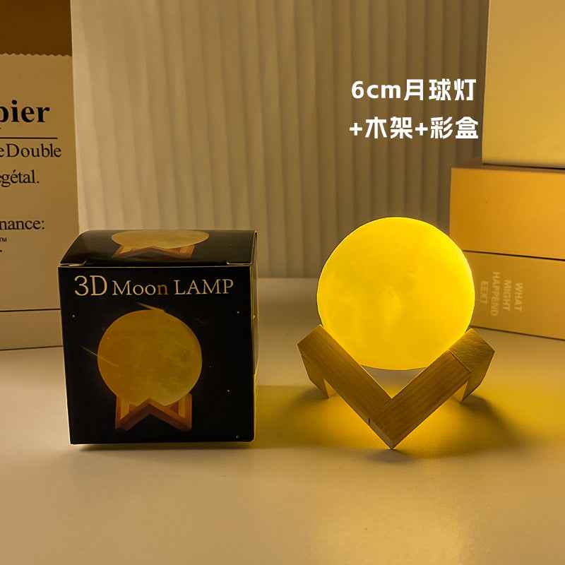 DIY Hand-Painted Moon Lamp Kit — Paint Your Own Planet Night Light for Bedroom Decor