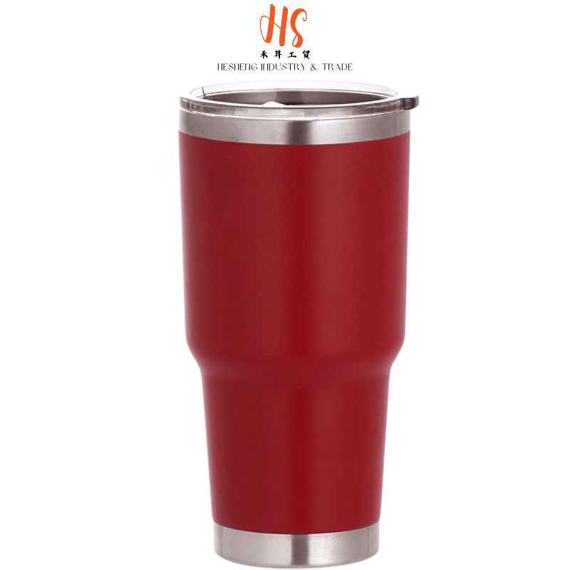 30oz Insulated Straw Tumbler — Double-Wall Vacuum 304 Stainless Steel Car Cup | 18 Colors
