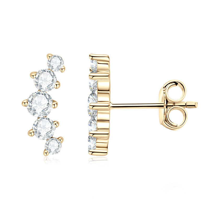 925 Sterling Silver Earrings front view