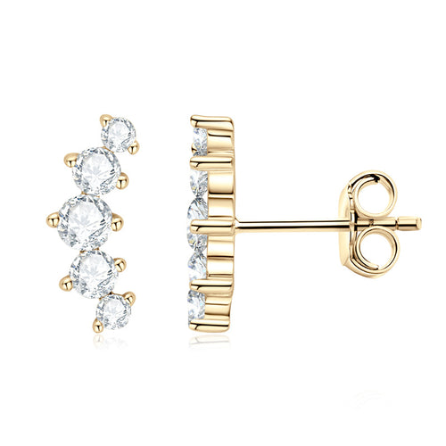 925 Sterling Silver Earrings front view