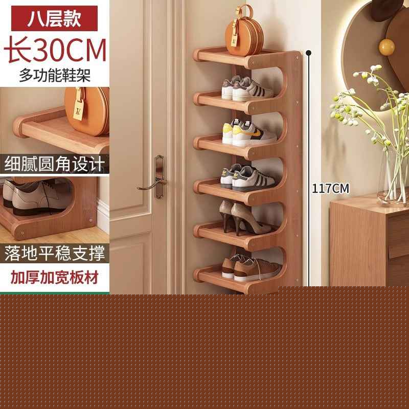 Bamboo Multi-Layer Shoe Rack — Freestanding Wooden Storage Shelf for Entryway & Bedroom