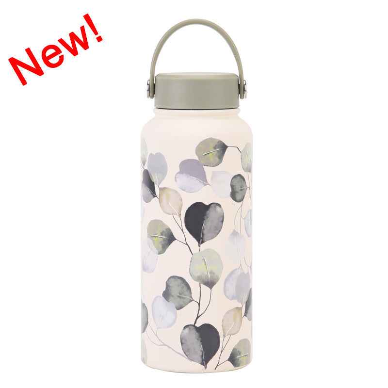 1L Wide-Mouth Insulated Water Bottle — Vacuum Sports Bottle for Women | 100+ Colors