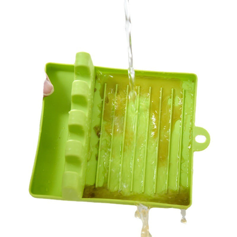 Spatula Rack Household Soup Spoon Cushion Kitchen Storage Rack Plastic Pot Cover Rack Kitchen Spatula Rack