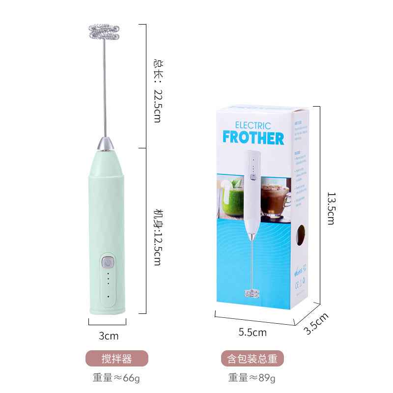 Electric Handheld Milk Frother — Portable Foam Maker for Coffee, Lattes & Matcha