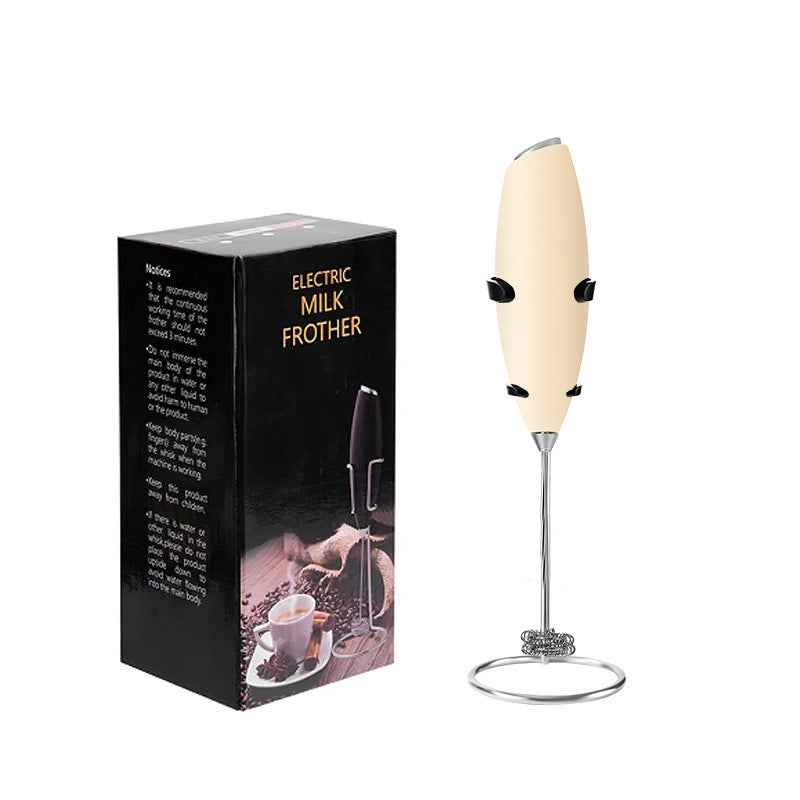 Electric Handheld Milk Frother — Portable Foam Maker for Coffee, Lattes & Matcha