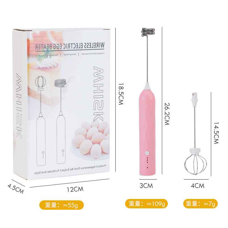 Electric Handheld Milk Frother — Portable Foam Maker for Coffee, Lattes & Matcha