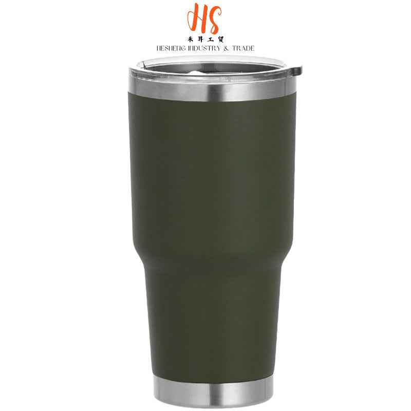 30oz Insulated Straw Tumbler — Double-Wall Vacuum 304 Stainless Steel Car Cup | 18 Colors