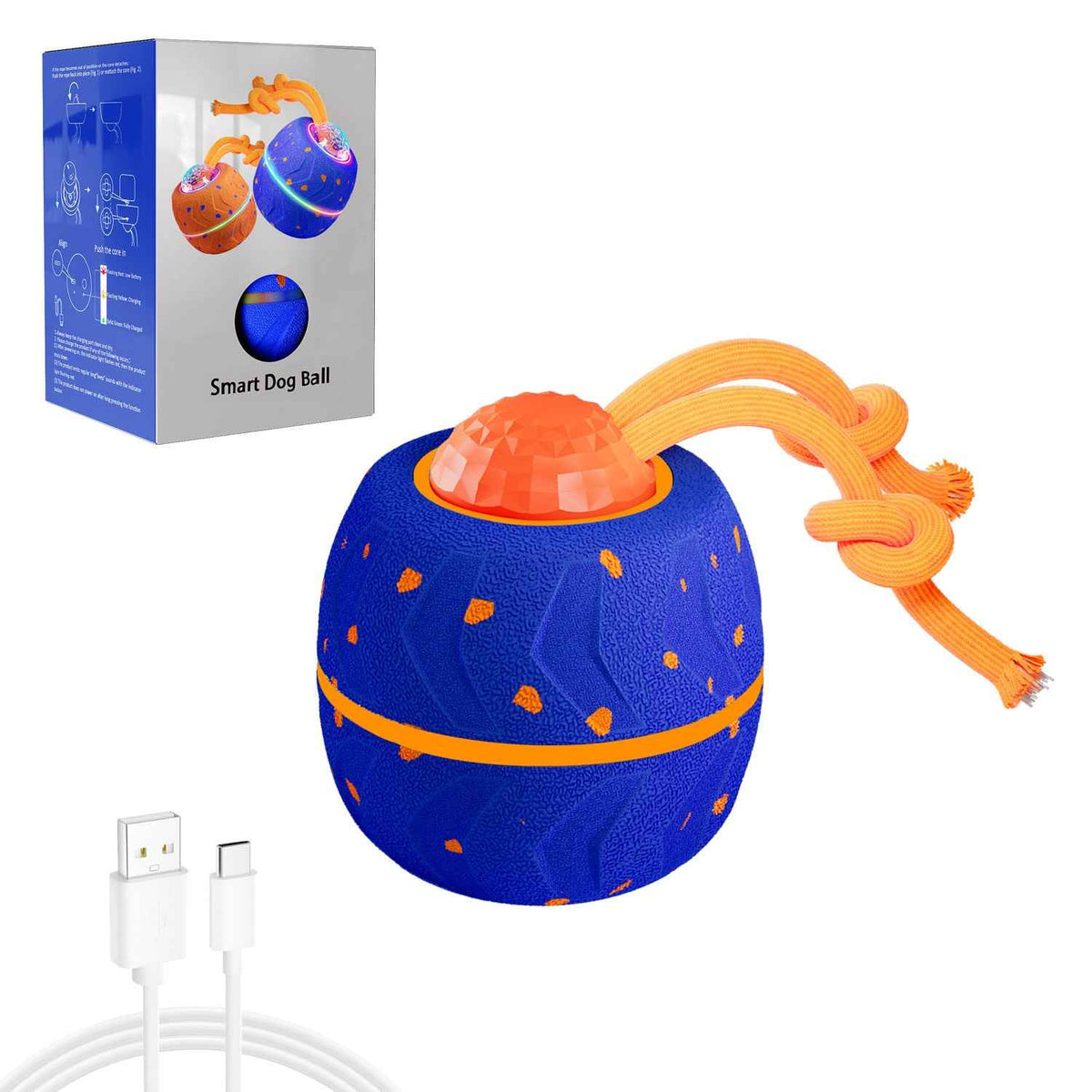 Electric Bouncing Dog Ball — Auto-Moving Interactive Toy | Glow & Standard | 2 Colors
