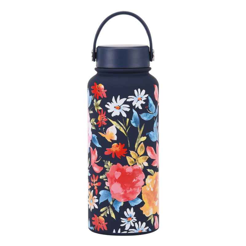 1L Wide-Mouth Insulated Water Bottle — Vacuum Sports Bottle for Women | 100+ Colors