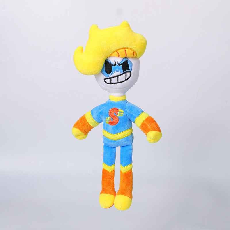Anime Yellow Hair Boy Plush Toy — Soft Stuffed Doll for Kids & Anime Fans