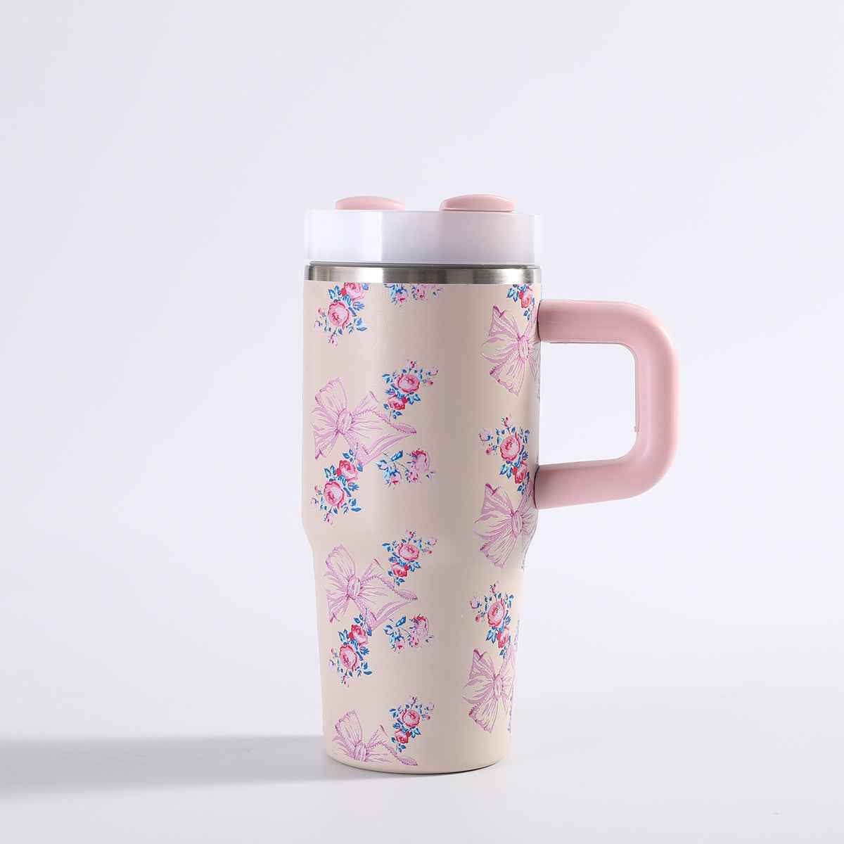 Insulated Tumbler with Handle — 304 Stainless Steel Car Cup | 40oz & 14oz | 6 Colors